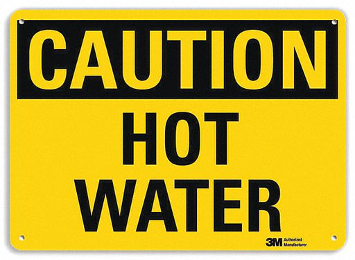 Caution Sign 10 inx14 in Plastic