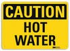Caution Sign 7 inx10 in Plastic