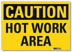 Caution Sign 7inx10in Reflctv Sheeting