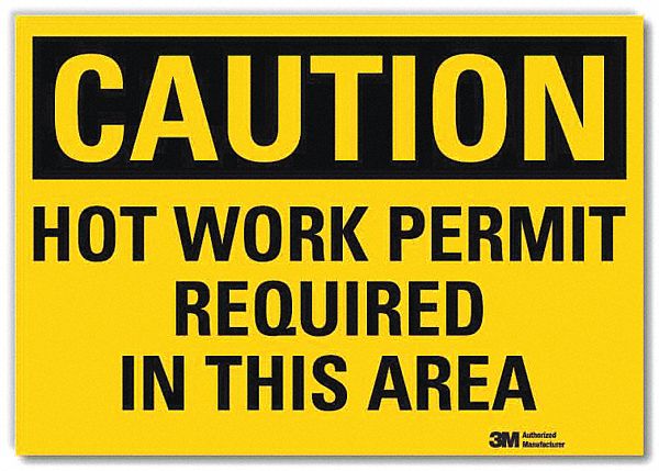 Caution Sign 5 in x 7 in Rflct Sheeting