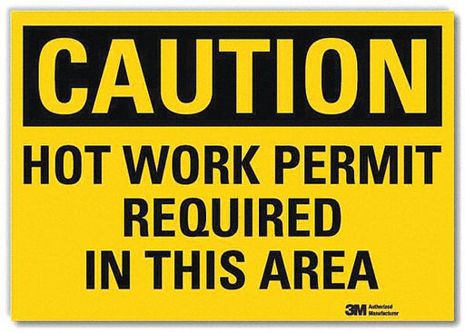 Caution Sign 7inx10in Reflctv Sheeting