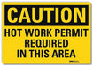 Caution Sign 10x14in Reflective Sheeting