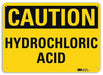 Caution Sign 7 in x 10 in Plastic