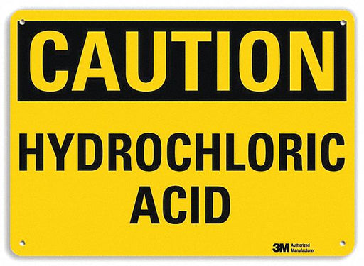 Caution Sign 7 in x 10 in Plastic