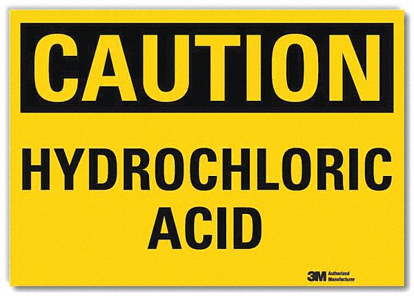 Caution Sign 5 in x 7 in Rflct Sheeting