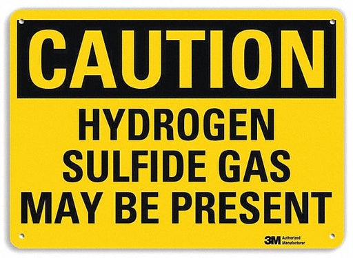 Caution Sign 7 in x 10 in Plastic