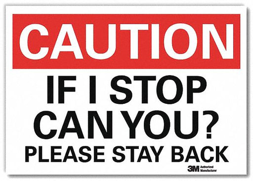 Rflct Traffic Safety Lbl 7x10in Plastic
