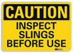 Caution Sign 10 inx14 in Plastic