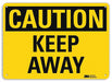 Caution Sign 10 inx14 in Aluminum