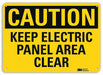 Caution Sign 7 in x 10 in Aluminum