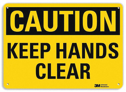 Caution Sign 7 inx10 in Plastic