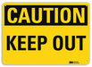 Safety Sign 10 in x 14 in Aluminum