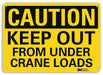 Caution Sign 10 in x 14 in Plastic
