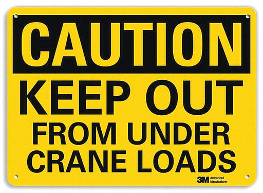 Caution Sign 10 in x 14 in Plastic