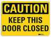 Caution Sign 10 in x 14 in Plastic