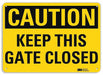 Caution Sign 10 in x 14 in Aluminum