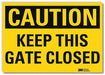 Safety Sign 7inx10in Reflective Sheeting