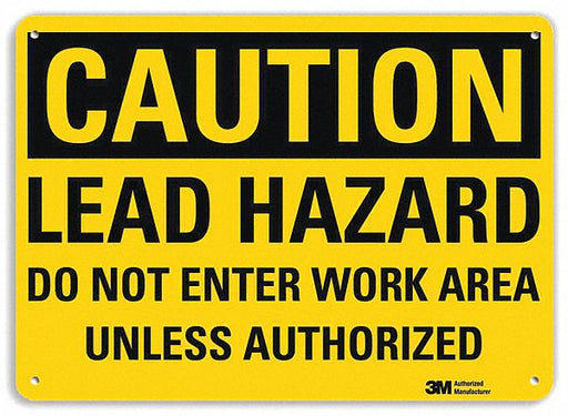 Caution Sign 10 inx14 in Plastic