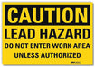 Caution Sign 7inx10in Reflctv Sheeting