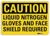 Caution Sign 7 inx10 in Plastic