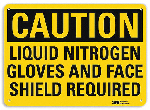 Caution Sign 7 inx10 in Plastic