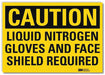 Caution Sign 5inx7in Reflective Sheeting