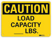 Caution Sign 7 inx10 in Plastic