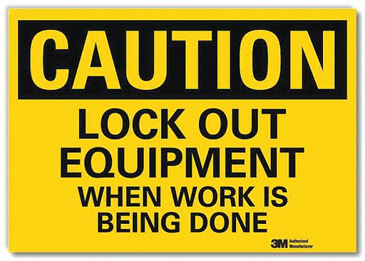 Caution Sign 7 in x 10 in Rflct Sheeting