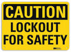 Caution Sign 7 inx10 in Plastic