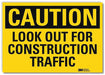 Caution Sign 10in x 14in Rflct Sheeting