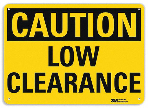 Caution Sign 7 inx10 in Plastic