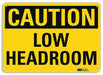 Caution Sign 7 inx10 in Plastic