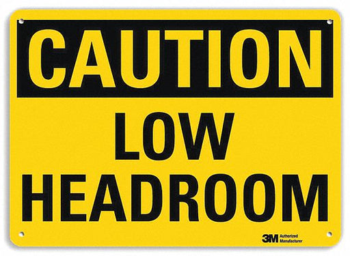 Caution Sign 7 inx10 in Plastic