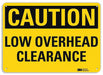 Caution Sign 7 inx10 in Plastic