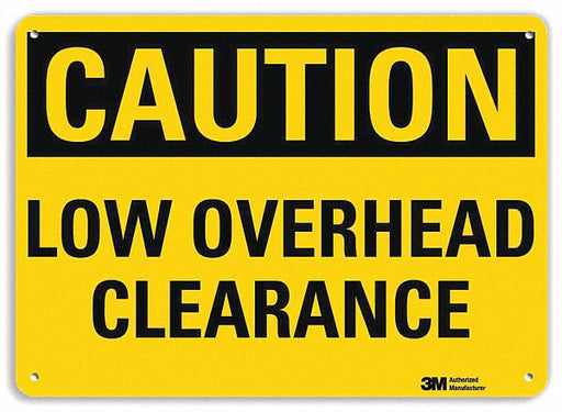 Caution Sign 7 inx10 in Plastic