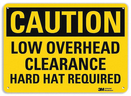 Caution Sign 7 inx10 in Plastic