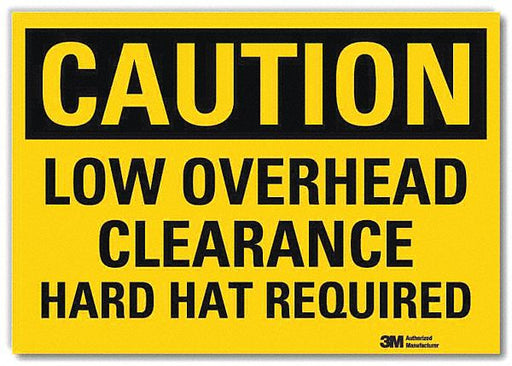 Caution Sign 5inx7in Reflective Sheeting