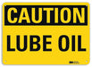 Caution Sign 7 inx10 in Plastic