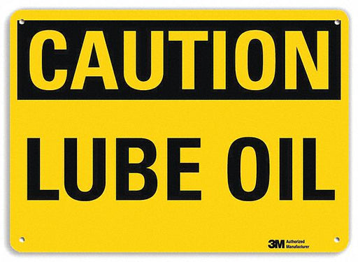 Caution Sign 7 inx10 in Plastic