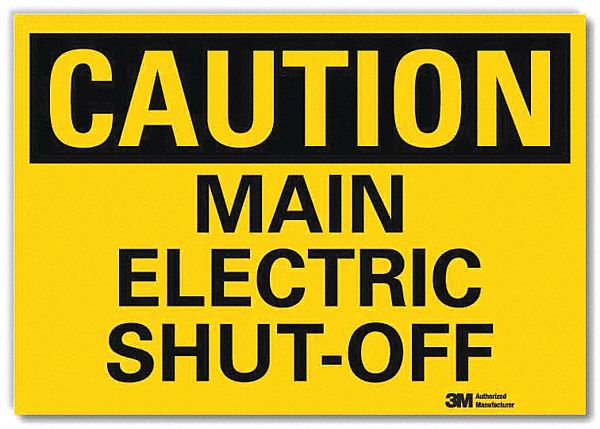 Caution Sign 5inx7in Reflective Sheeting