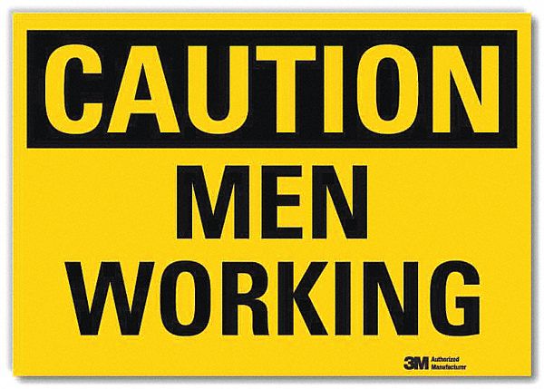 Safety Sign 5 in x 7 in Rflct Sheeting
