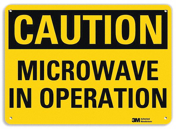 Caution Sign 10 in x 14 in Plastic