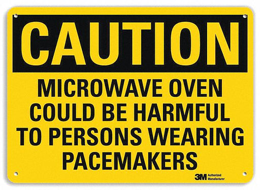 Caution Sign 7 in x 10 in Plastic