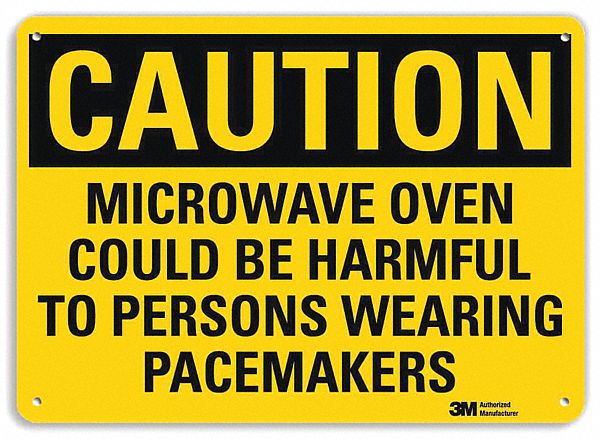Caution Sign 10 in x 14 in Plastic