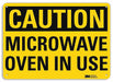 Caution Sign 10 inx14 in Plastic