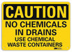 Caution Sign 7 inx10 in Plastic