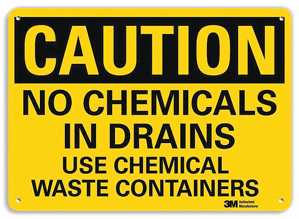 Caution Sign 7 inx10 in Plastic