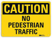 Rflctv Pedestrian Traffic Sign 7x10in