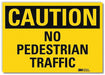 Rflctv Pedestrian Traffic Lbl 10x14in