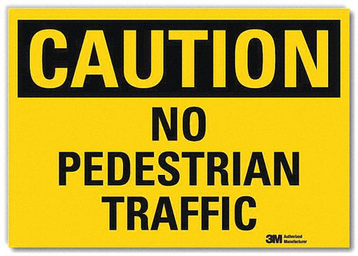 Rflctv Pedestrian Traffic Lbl 5x7in